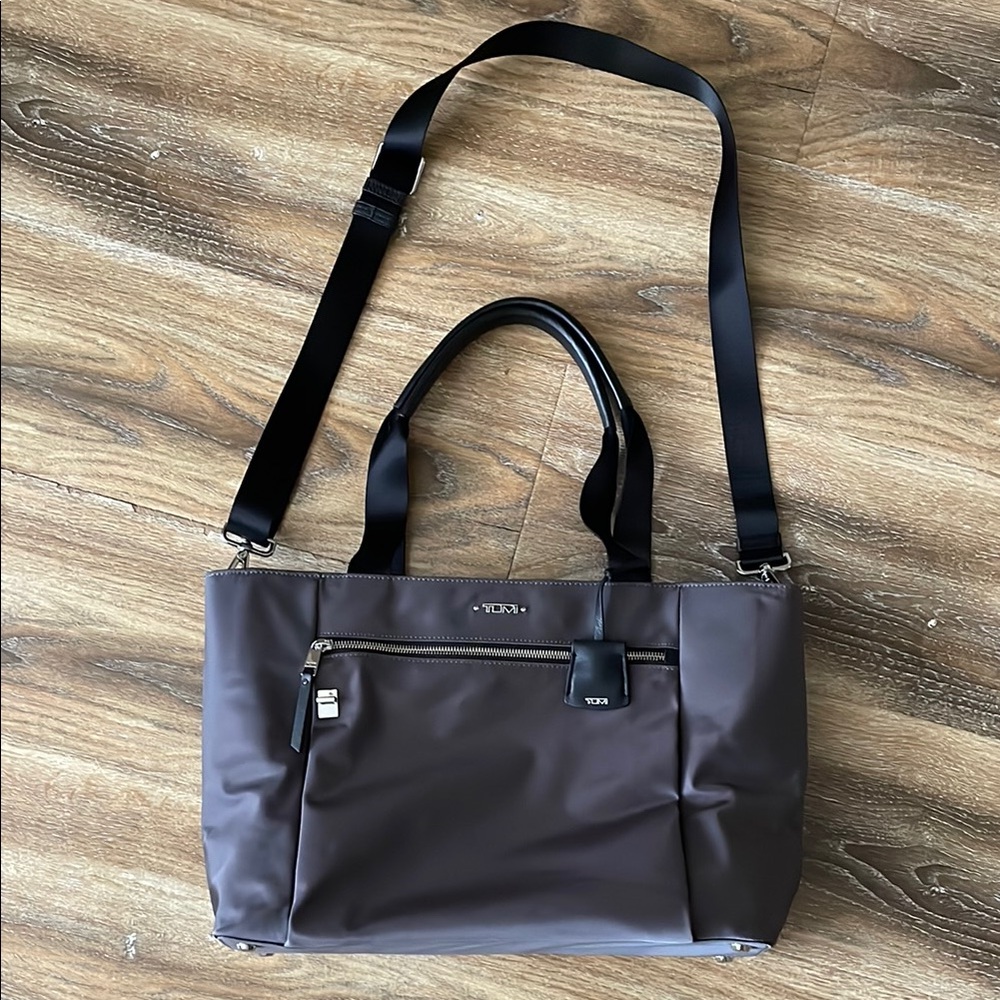 Tumi Voyageur MARIETTA Nylon Tote Bag in SHADOW GREY